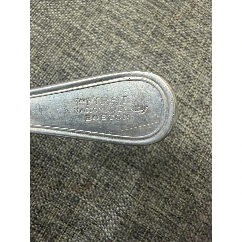 VTG Reed & Barton The First National Bank Boston Advertising Serving Spoon
